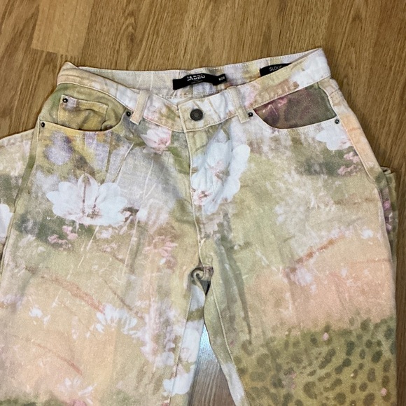 Jaded London Denim - Jaded London Floral Patchwork Flare Jeans
